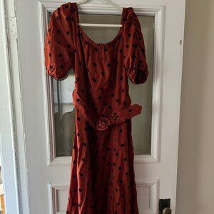 Maeve by Anthropologie Lucienne Polka Dot Dress